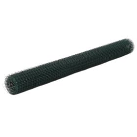 Chicken Wire Fence Steel with PVC Coating 32.8'x4.9' Green