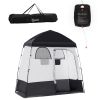 Outsunny Shower Tent, Pop Up Privacy Shelter for Camping, Dressing Changing Room, Portable Instant Outdoor Shower Tent Enclosure w/ 2 Rooms, Shower Ba