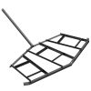 VEVOR Driveway Drag, 84" Width Tow Behind Drag Harrow, Q235 Steel Driveway Grader with Adjustable Bars, Support up to 50 lbs, Driveway Tractor Harrow