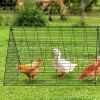 VEVOR Chicken Tunnels, 287 x 78.7 x 24.2 inch(LxWxH) Chicken Tunnels for Yard, Portable Chicken Tunnels for Outside with Corner Frames, 2 Sets, Suitab