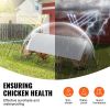 VEVOR Chicken Tunnels, 287 x 78.7 x 24.2 inch(LxWxH) Chicken Tunnels for Yard, Portable Chicken Tunnels for Outside with Corner Frames, 2 Sets, Suitab