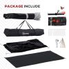 Outsunny Shower Tent, Pop Up Privacy Shelter for Camping, Dressing Changing Room, Portable Instant Outdoor Shower Tent Enclosure w/ 2 Rooms, Shower Ba
