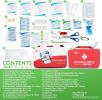 121 Piece - Small First Aid Kit for Car, Home or Office