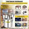 VEVOR Alcohol Still, 13.2Gal / 50L Stainless Steel Water Alcohol Distiller Copper Tube Home Brewing Kit Built-in Thermometer for DIY Whisky and Wine