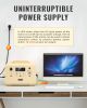 Portable Power Station, 960Wh LiFePO4 Battery Backup, 1.5H Fully Charged, 1200W (2400W Peak) Solar Generator with 4 AC Outlets for UPS/LED