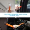 18-piece Car Emergency Kit with window wedge, air wedge bag pump, long distance grabber, automatic trim and removal tool