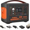 Portable Power Station 110V/600W 568Wh Lithium Battery Pure Sine Wave AC Outlet DC USB Solar Generator Supply for Emergency Outdoor Power