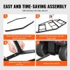 VEVOR Driveway Drag, 84" Width Tow Behind Drag Harrow, Q235 Steel Driveway Grader with Adjustable Bars, Support up to 50 lbs, Driveway Tractor Harrow