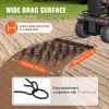 VEVOR Drag Harrow, 4'x4' Heavy-Duty Chain Harrow with 69 Teeth, ATV UTV Tractor Attachments Field Drag Mat for Sod Prepping, Seeding Lawns, Landscape