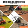 VEVOR Driveway Drag, 66" Width Tow Behind Drag Harrow, Q235 Steel Driveway Grader with Adjustable Bars, Support up to 50 lbs, Driveway Tractor Harrow