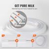 VEVOR Goat Milking Machine, 6 L 304 Stainless Steel Bucket, Electric Automatic Pulsation Vacuum Milker, Portable Milker with Food-grade Silicone Cups
