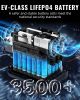 Solar Generator Portable Power Station;  2048Wh LiFePO4 Battery Backup;  1.8H Fast Charging;  2400W AC Outlets(4800W Peak);  25A RV Output