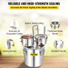 VEVOR Alcohol Still, 13.2Gal / 50L Stainless Steel Water Alcohol Distiller Copper Tube Home Brewing Kit Built-in Thermometer for DIY Whisky and Wine