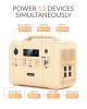 Portable Power Station, 960Wh LiFePO4 Battery Backup, 1.5H Fully Charged, 1200W (2400W Peak) Solar Generator with 4 AC Outlets for UPS/LED