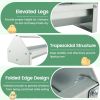 2-in-1 Galvanized Steel Wall Mount Hay and Grain Feeder with Adjustable Distance