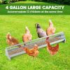 2-in-1 Galvanized Steel Wall Mount Hay and Grain Feeder with Adjustable Distance