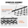 VEVOR Drag Harrow, 4'x4' Heavy-Duty Chain Harrow with 69 Teeth, ATV UTV Tractor Attachments Field Drag Mat for Sod Prepping, Seeding Lawns, Landscape
