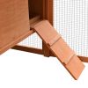 Chicken Cage Solid Pine & Fir Wood 66.9"x31.9"x43.3"