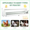 2-in-1 Galvanized Steel Wall Mount Hay and Grain Feeder with Adjustable Distance