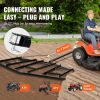 VEVOR Driveway Drag, 84" Width Tow Behind Drag Harrow, Q235 Steel Driveway Grader with Adjustable Bars, Support up to 50 lbs, Driveway Tractor Harrow