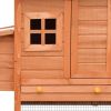 Chicken Cage Solid Pine & Fir Wood 66.9"x31.9"x43.3"