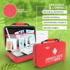 121 Piece - Small First Aid Kit for Car, Home or Office