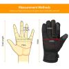 Unisex Electric Heated Gloves USB Plug Touchscreen Thermal Leather Windproof Winter Hand Warmer
