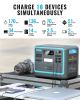 Solar Generator Portable Power Station;  2048Wh LiFePO4 Battery Backup;  1.8H Fast Charging;  2400W AC Outlets(4800W Peak);  25A RV Output
