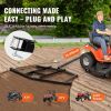 VEVOR Driveway Drag, 66" Width Tow Behind Drag Harrow, Q235 Steel Driveway Grader with Adjustable Bars, Support up to 50 lbs, Driveway Tractor Harrow