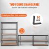 VEVOR Storage Shelving Unit, 5-Tier Adjustable, 2000 lbs Capacity, Heavy Duty Garage Shelves Metal Organizer Utility Rack, Black, 48" L x 24" W x 72"