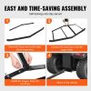 VEVOR Driveway Drag, 74" Width Tow Behind Drag Harrow, Q235 Steel Driveway Grader with Adjustable Bars, Support up to 50 lbs, Driveway Tractor Harrow