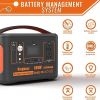Portable Power Station 110V/600W 568Wh Lithium Battery Pure Sine Wave AC Outlet DC USB Solar Generator Supply for Emergency Outdoor Power