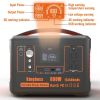 Portable Power Station 110V/600W 568Wh Lithium Battery Pure Sine Wave AC Outlet DC USB Solar Generator Supply for Emergency Outdoor Power