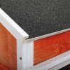 2-Story Wooden Rabbit Hutch Bunny Cage;  Chicken Coop;  Pet House for Small Animals;  Orange + White