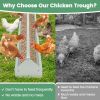 2-in-1 Galvanized Steel Wall Mount Hay and Grain Feeder with Adjustable Distance
