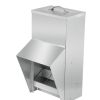 VEVOR Galvanized Poultry Feeder Holds 11.5lbs of Feed Chicken Feeders No Waste 6.3x8.3x12.9in Hanging Chicken Feeder with Lid Weatherproof Outdoor Coo