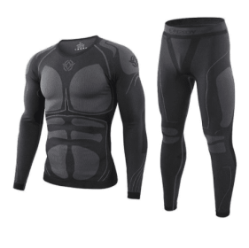 Men's Thermal Underwear Fleece Lined Performance Fleece Tactical Sports Shapewear Thermal Set (Size: 2XL)
