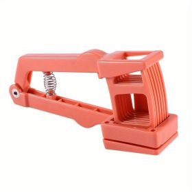 Easy-to-Use Garlic Cutter and Press - Perfect for Slicing and Squeezing Garlic and Ginger (Color: Orange)