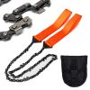 Razor Sharp Pocket Chainsaw Self Cleaning 25.5" Portable Hand Saw with Black Holster