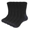 Mens Moisture Wicking Mid Calf Thermal Work Socks( 5 Pairs/Pack)