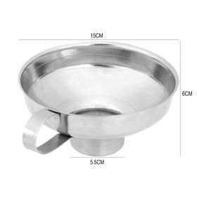Canning Funnel Stainless Steel Wide Mouth Canning Funnel (Color: L, Ships From: China)