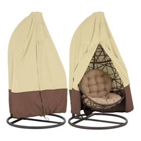 Waterproof Swing/Hanging Chair Cover for Outdoor Use (Color: Beige)