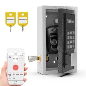 WeHere Wireless Smart Key Lock Box with APP (Color: Black)