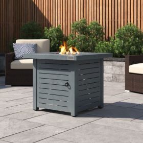 Steel Propane/Natural Gas Fire Pit Table (Gray: CM-0126)