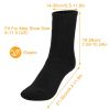 3 Pairs Mens Thick Wool Thermal Winter Socks Soft Cozy Heat-Trapping Moisture Wicking