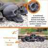 Ceramic Skulls for Fire Pit, Outdoor Fire Tables,  Reusable