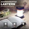 Solar Lantern Camping, Collapsible Solar Camping Light Rechargable,LED Portable USB Solar Lamp IP54 Waterproof Lights for Backpacking Gear,Emergency C