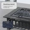 Durable Outdoor Wood Burning Fire Pit Table with Accessories