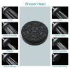 4.7in. Wall Mount Dual Round Multi Function ABS Rainfall Shower Head With 8-mode Handheld Spray Set