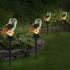 Solar Powered Waterproof LED Owl Garden Lights